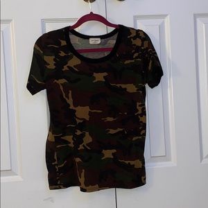 Free People Camo Top